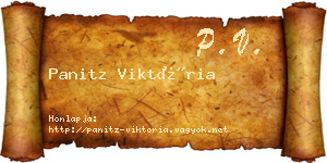 Panitz Viktória névjegykártya